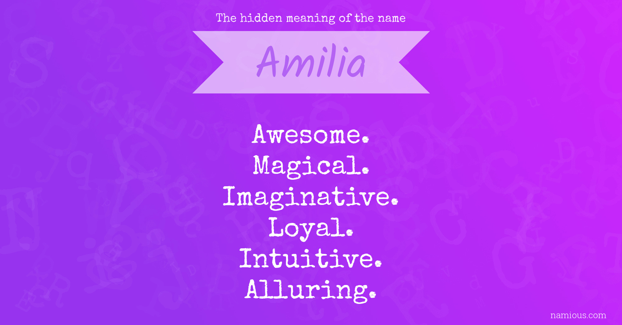 Amilia name meaning