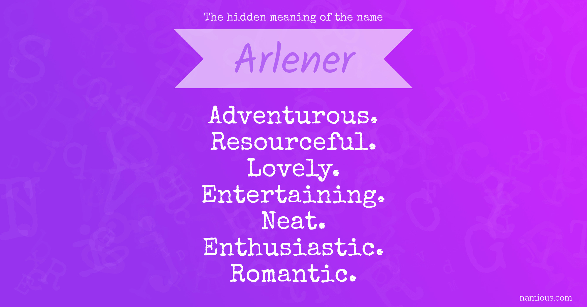 What is the meaning of arlene
