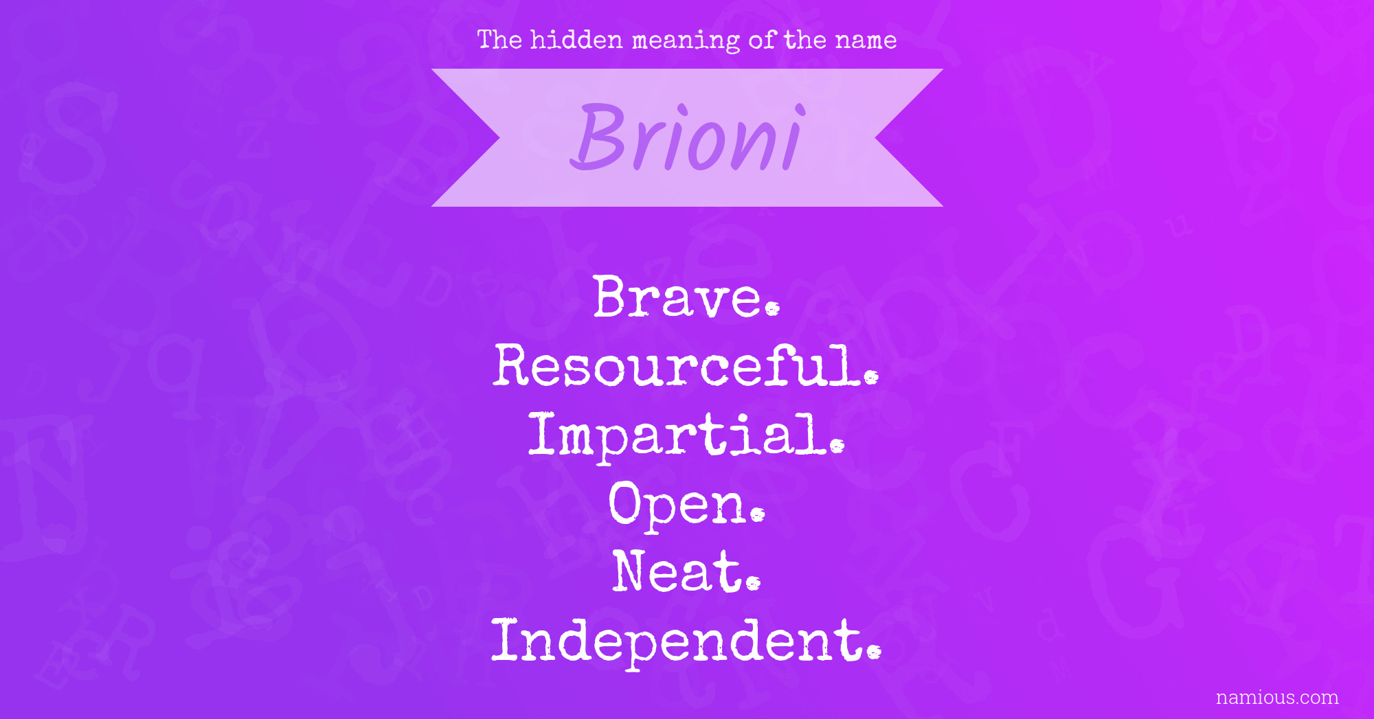 The hidden meaning of the name Brioni