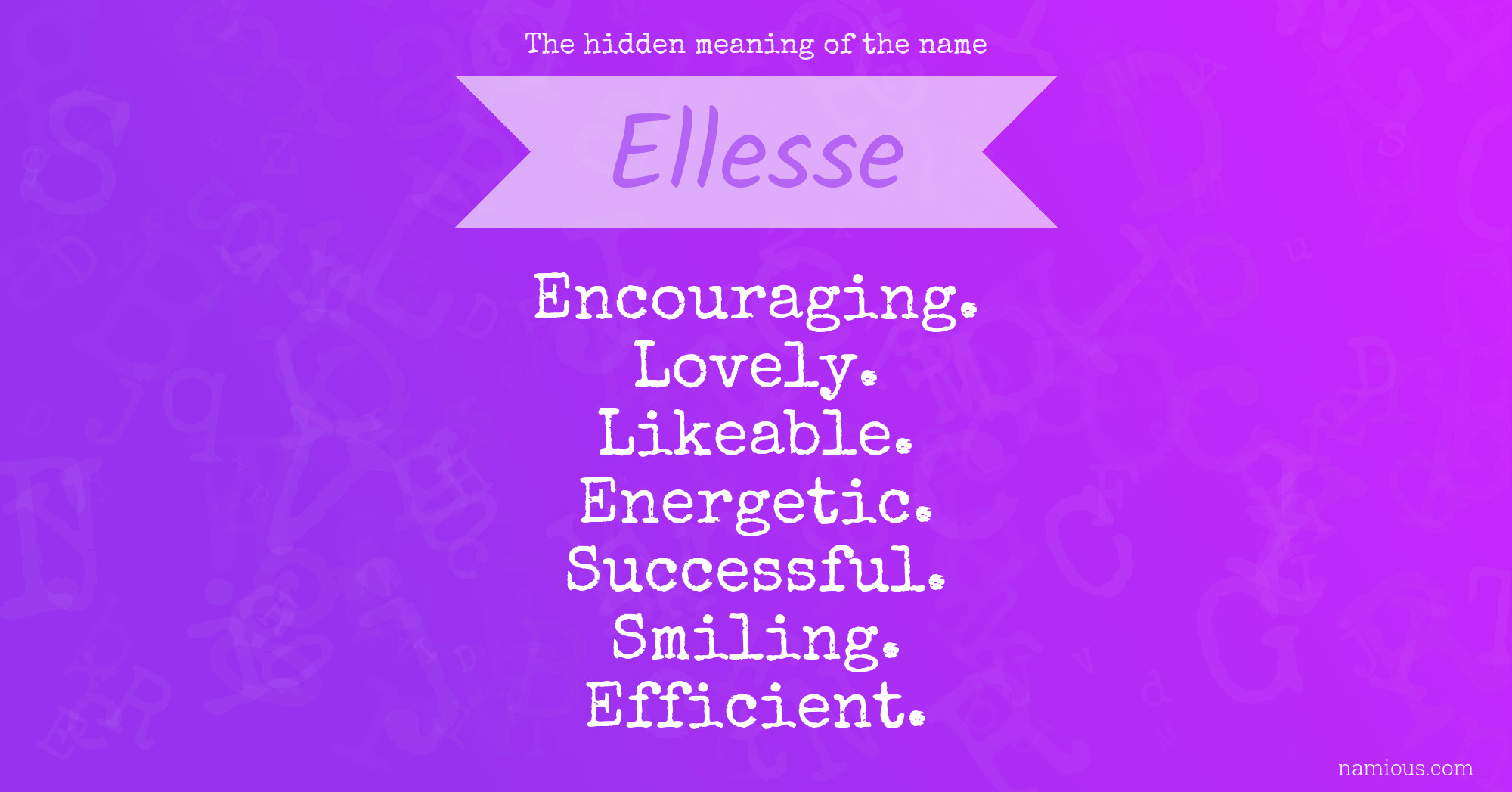 meaning of ellesse