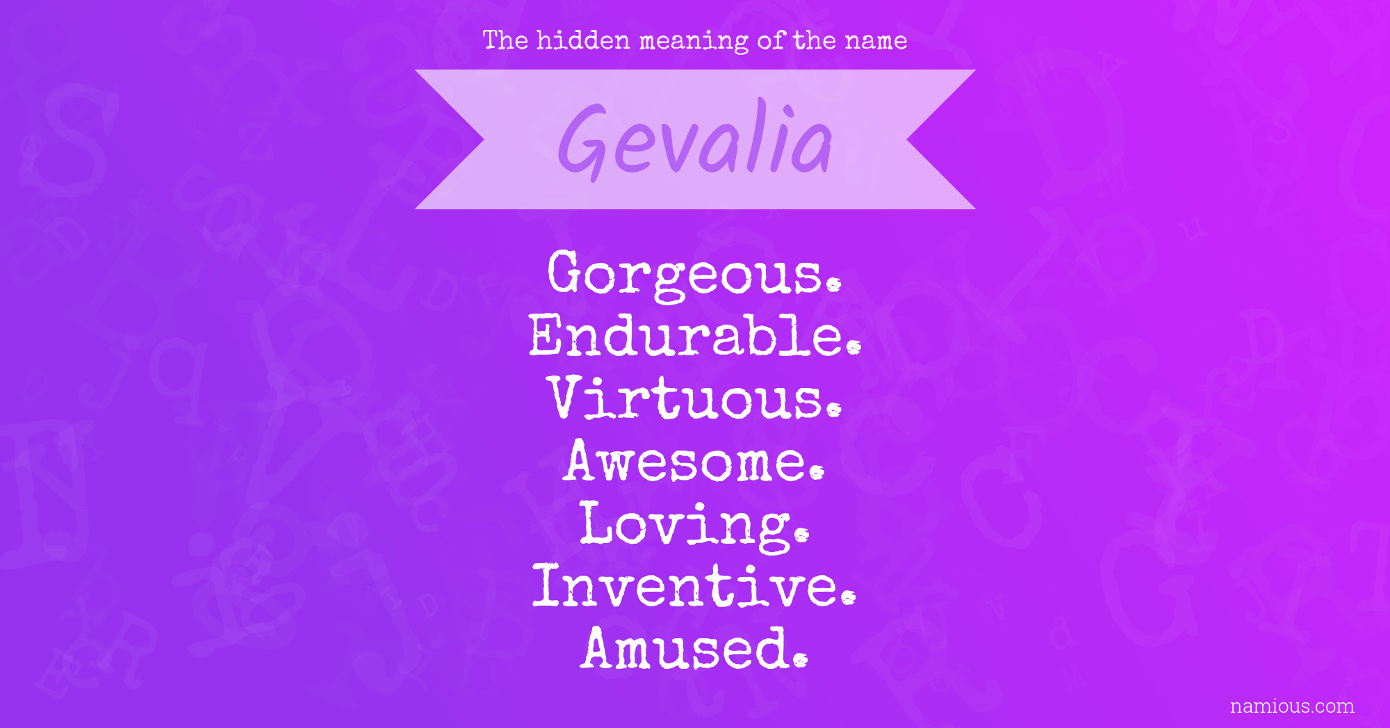 The hidden meaning of the name Gevalia