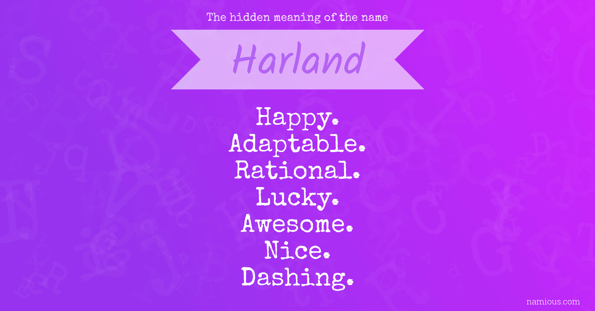 Surname Database Harland Last Name Origin