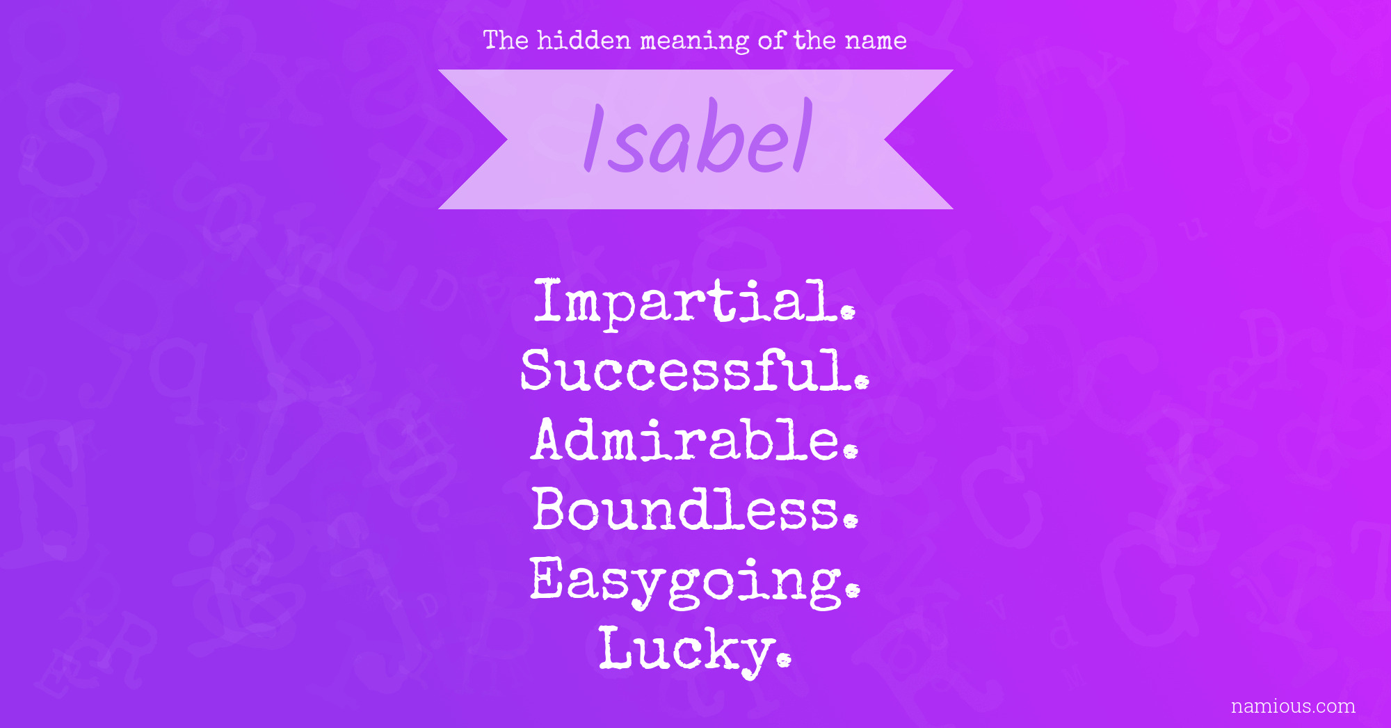 what does isabel mean in greek