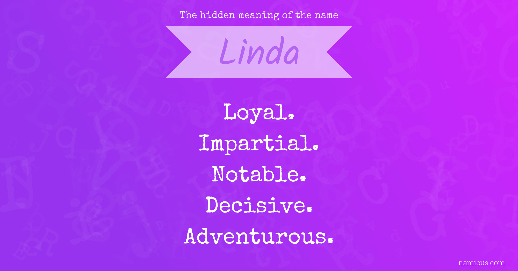 Linda Name 