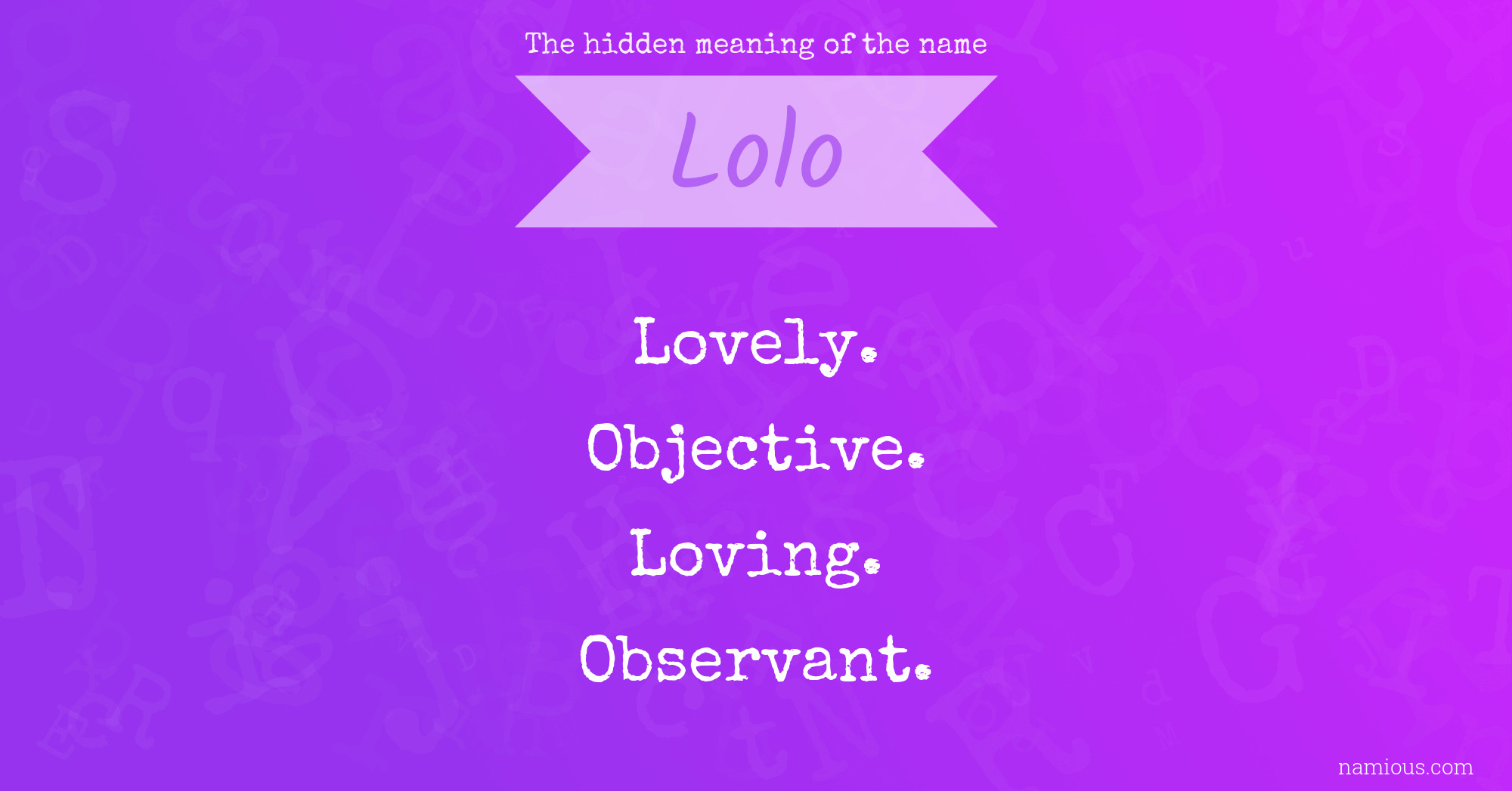 LOLO » What does LOLO mean? »