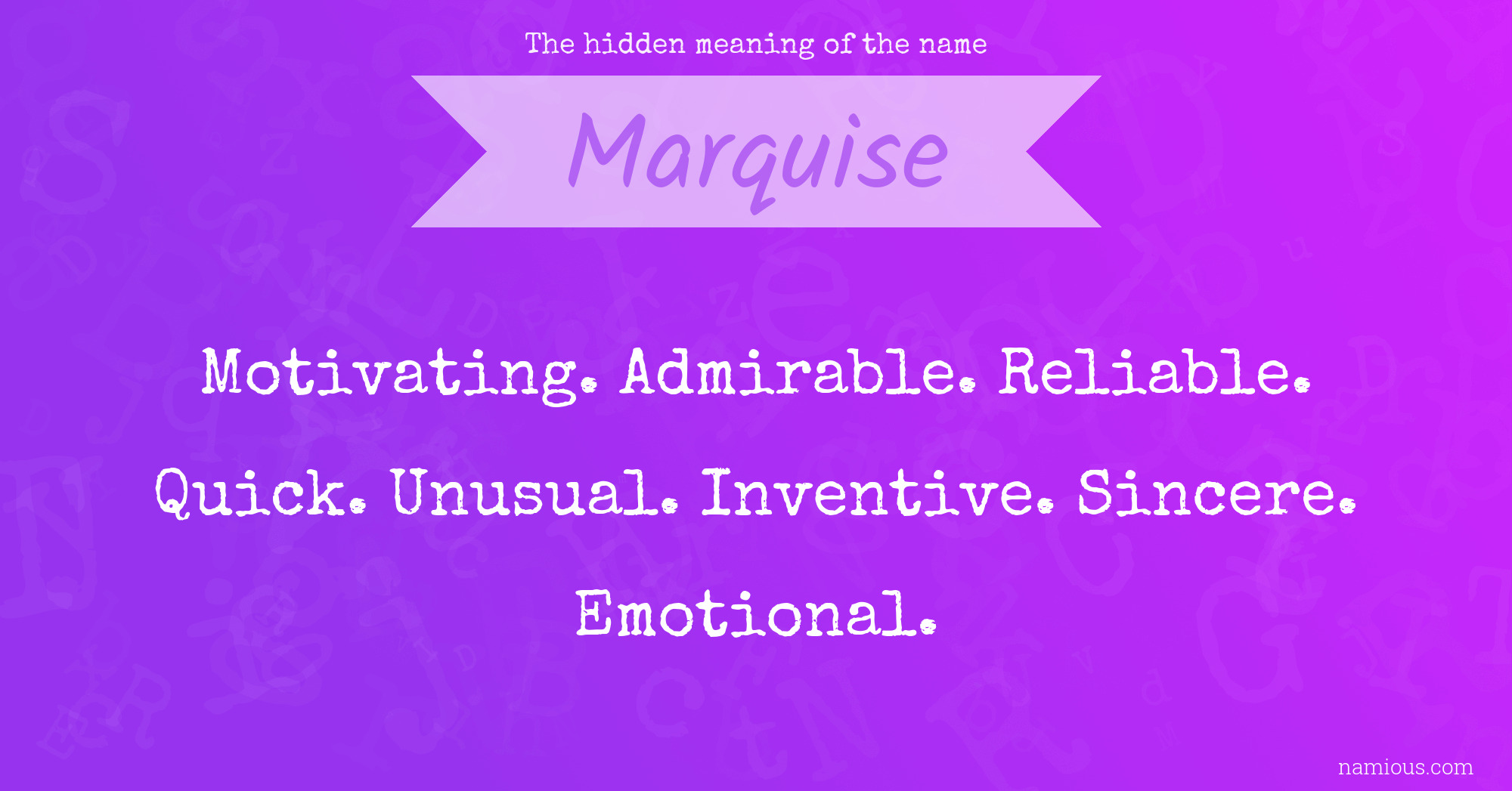 Marquise meaning deals