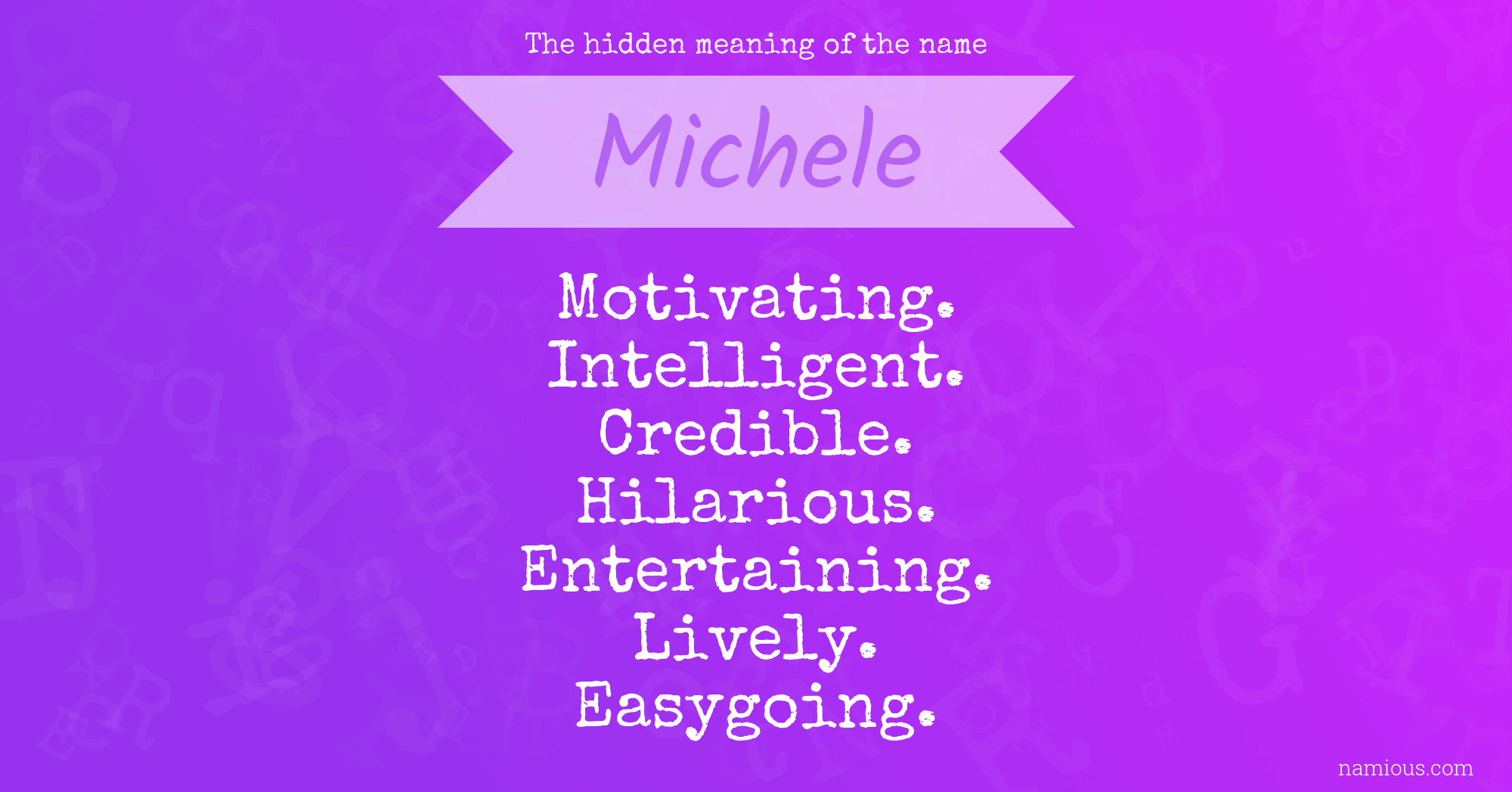The hidden meaning of the name Michele