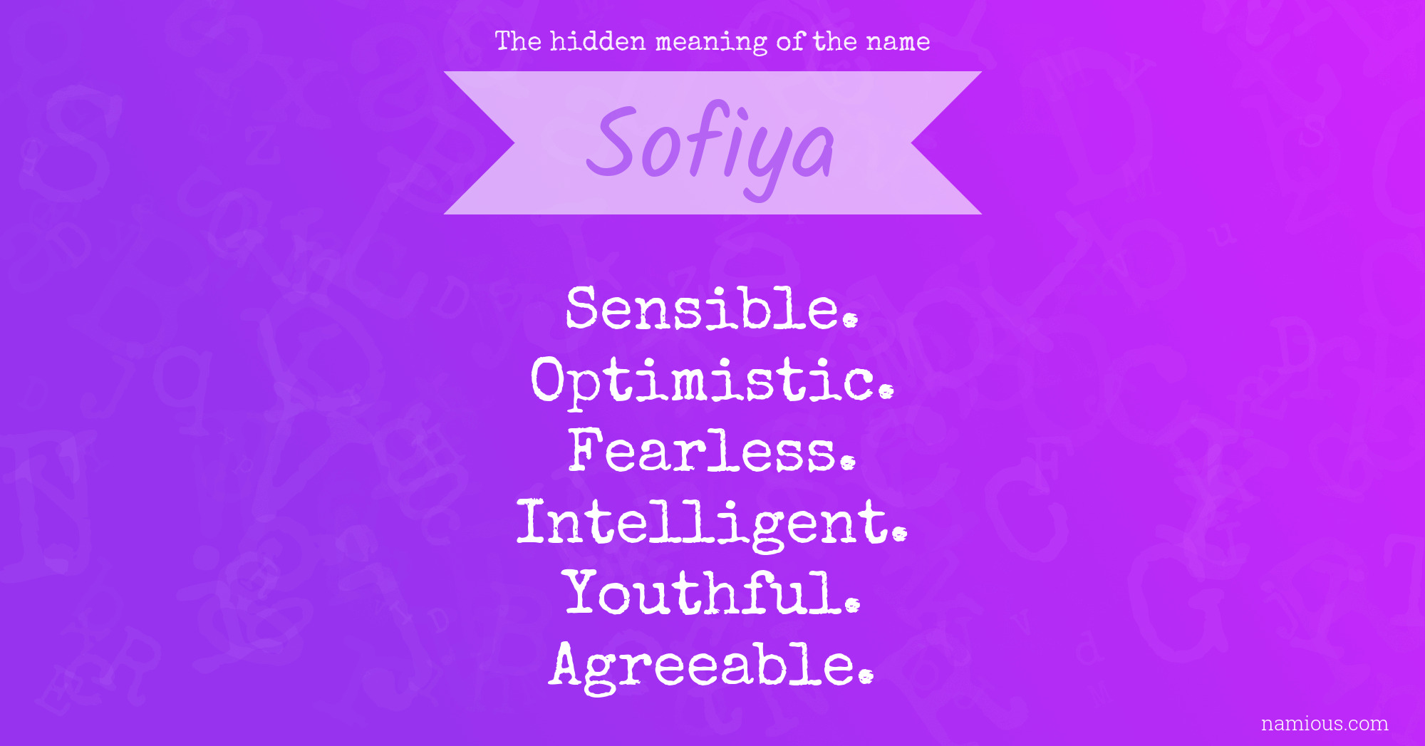 The hidden meaning of the name Sofiya