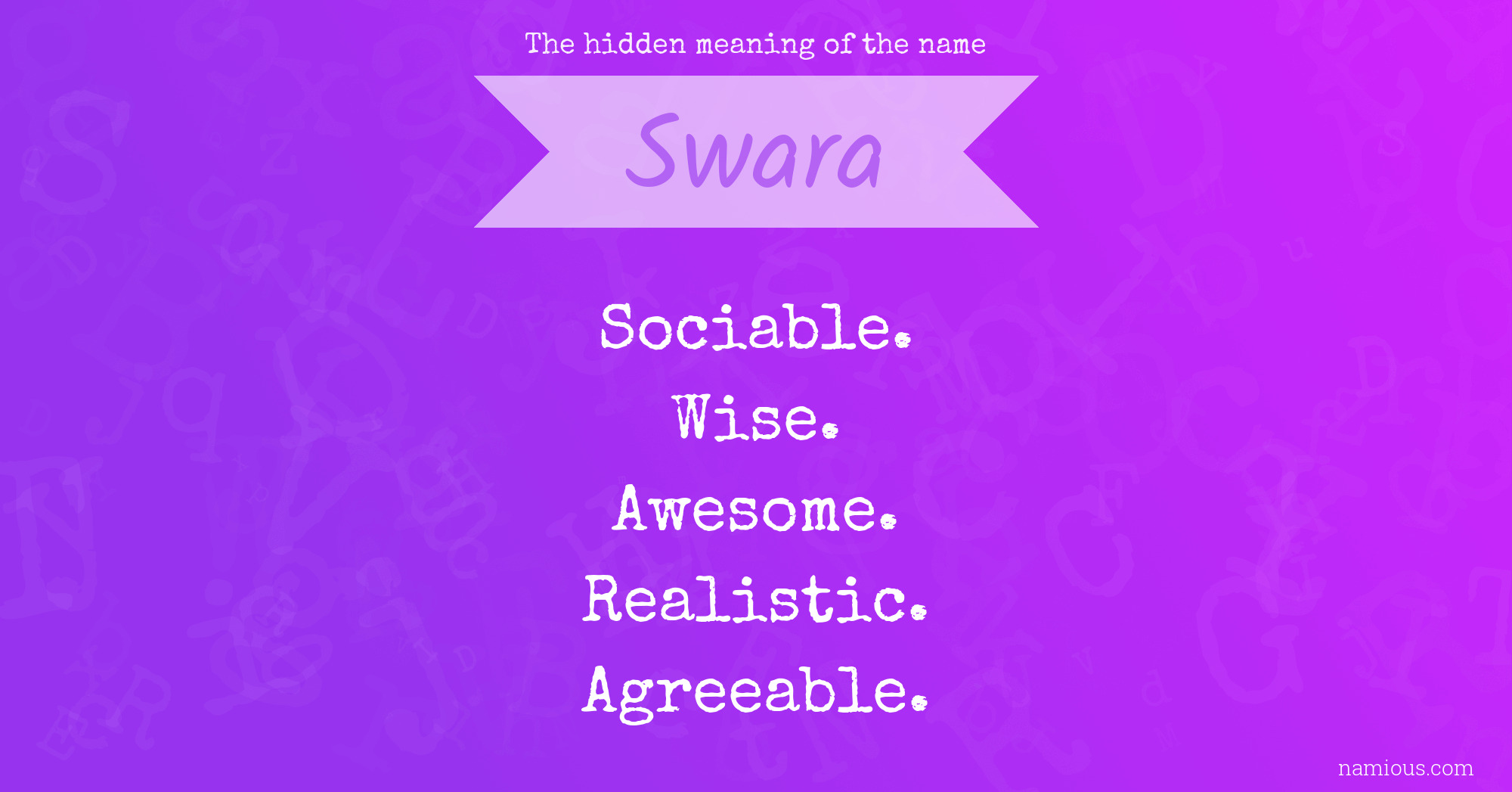 The hidden meaning of the name Swara | Namious