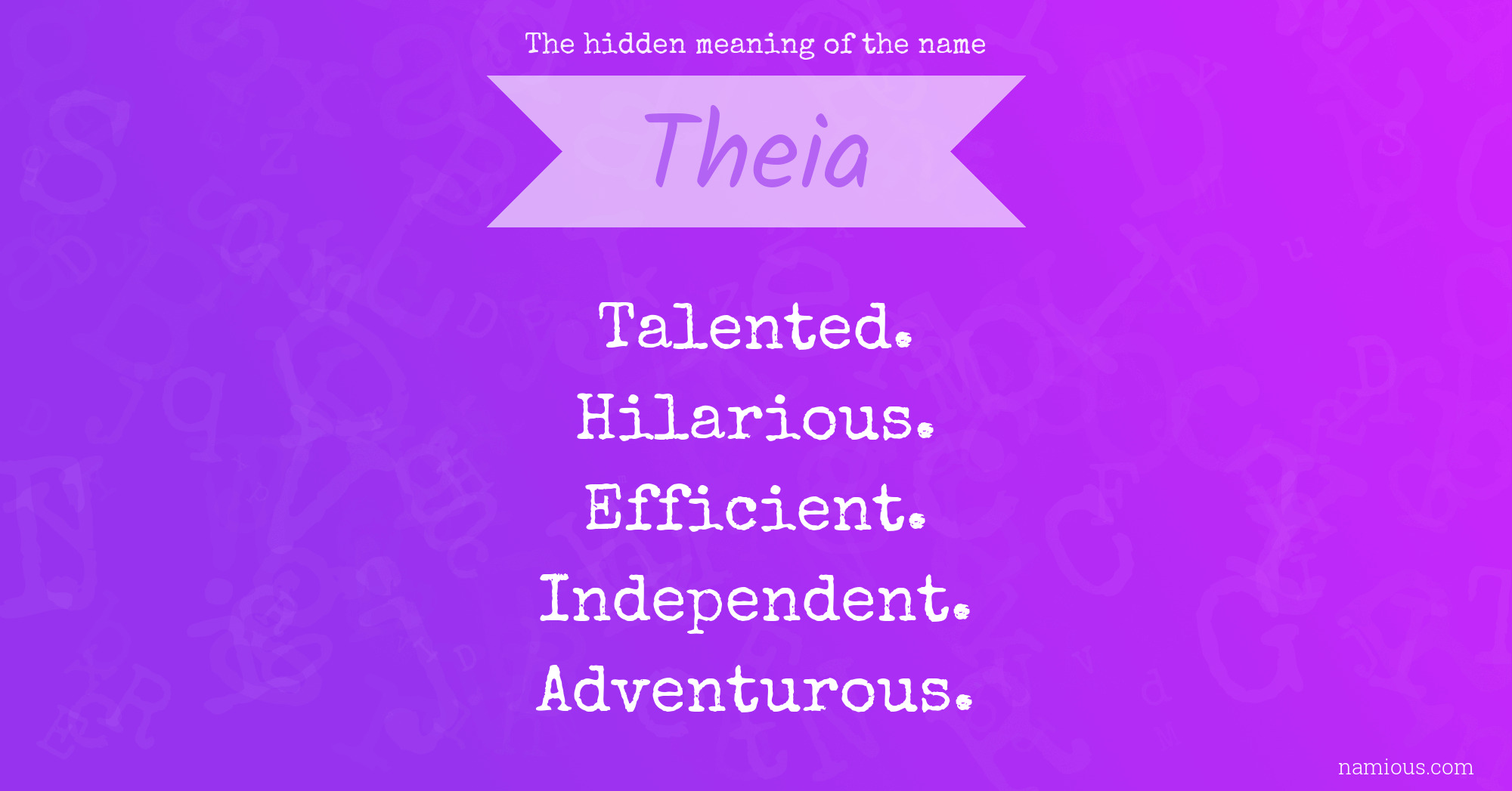 The hidden meaning of the name Theia | Namious