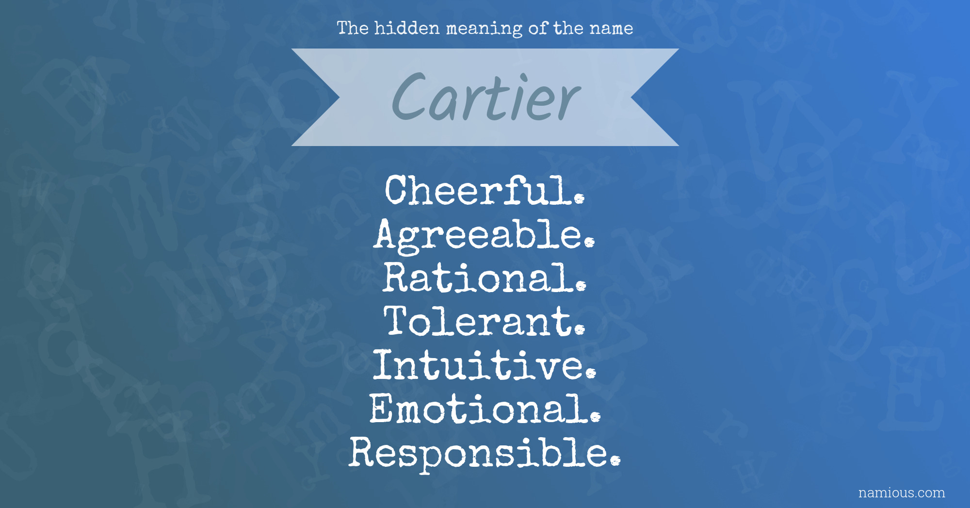 cartier meaning