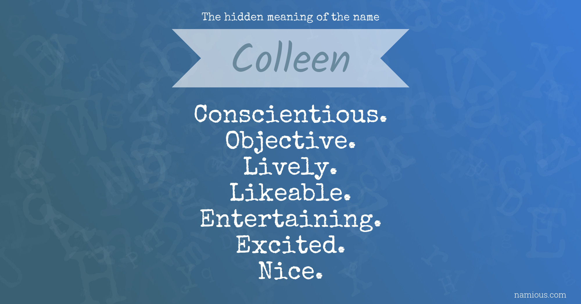 The hidden meaning of the name Colleen