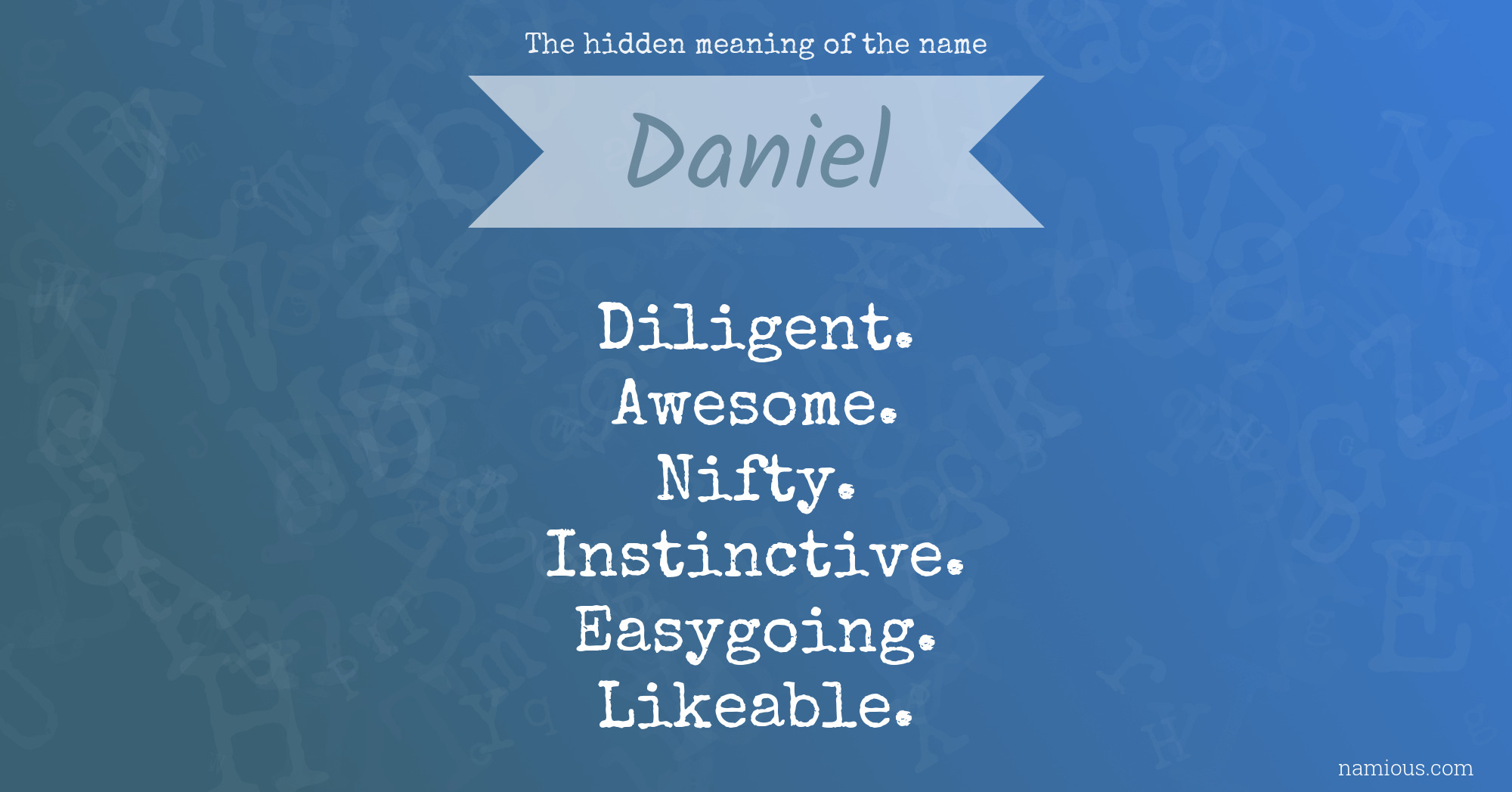 The hidden meaning of the name Daniel