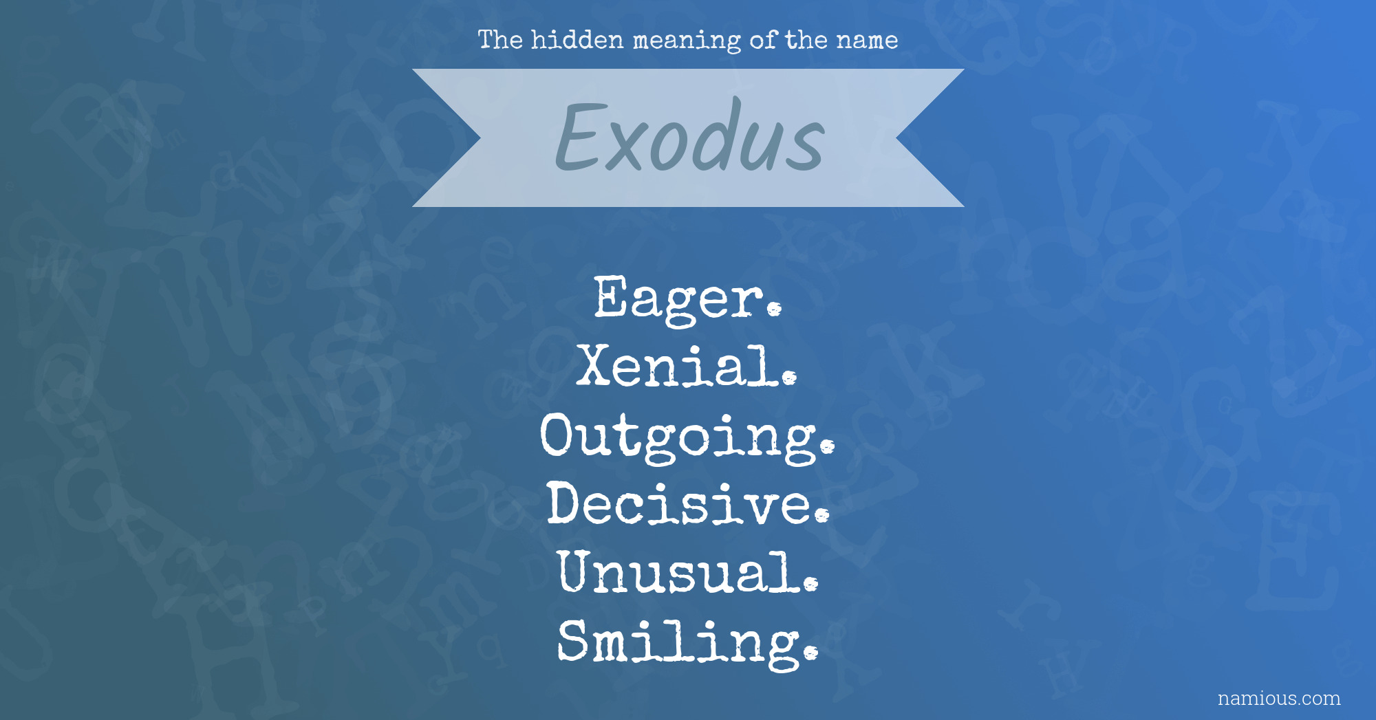 Exodus meaning