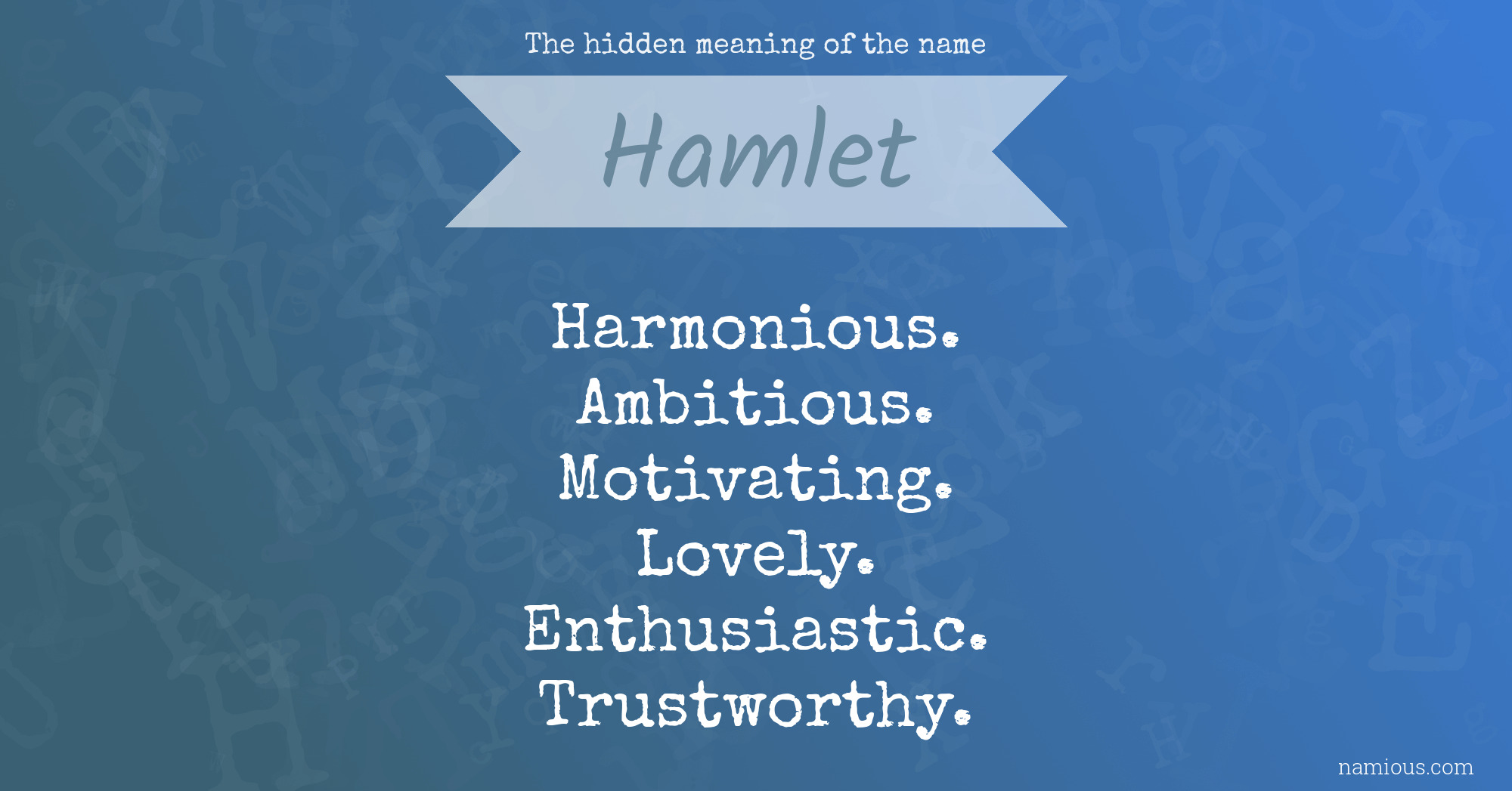 Hamlet meaning