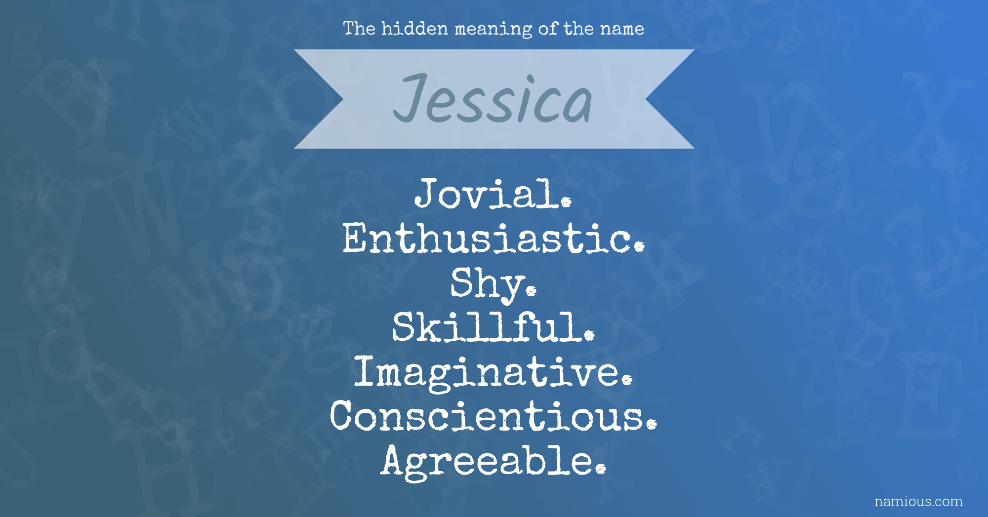 Jessica name Meaning of