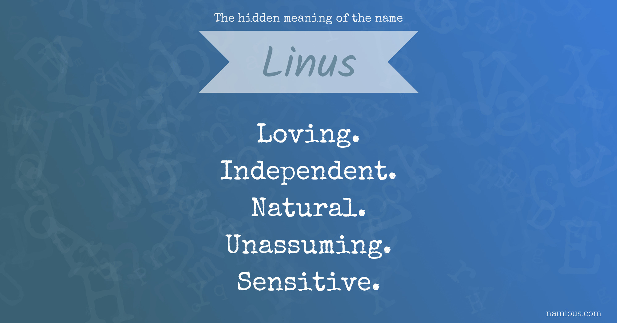 The hidden meaning of the name Linus