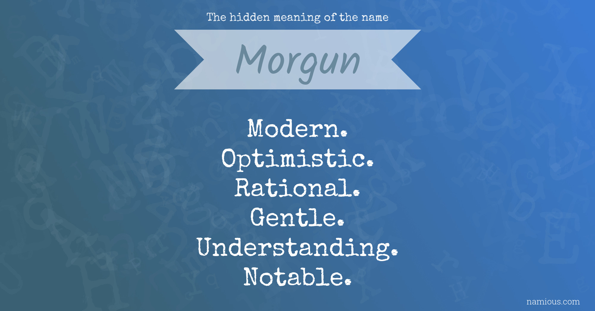 The hidden meaning of the name Morgun