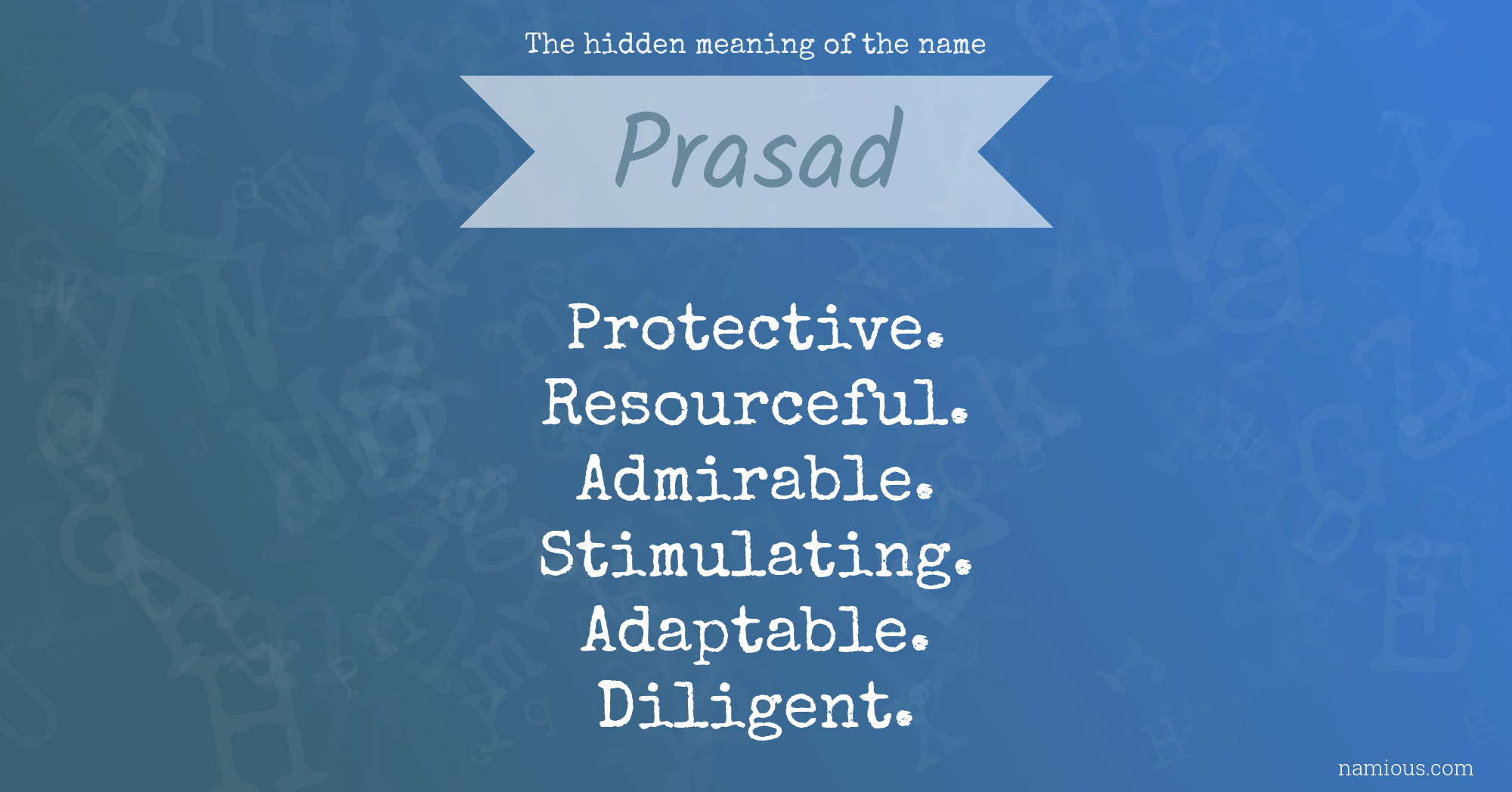what we say prasad in english