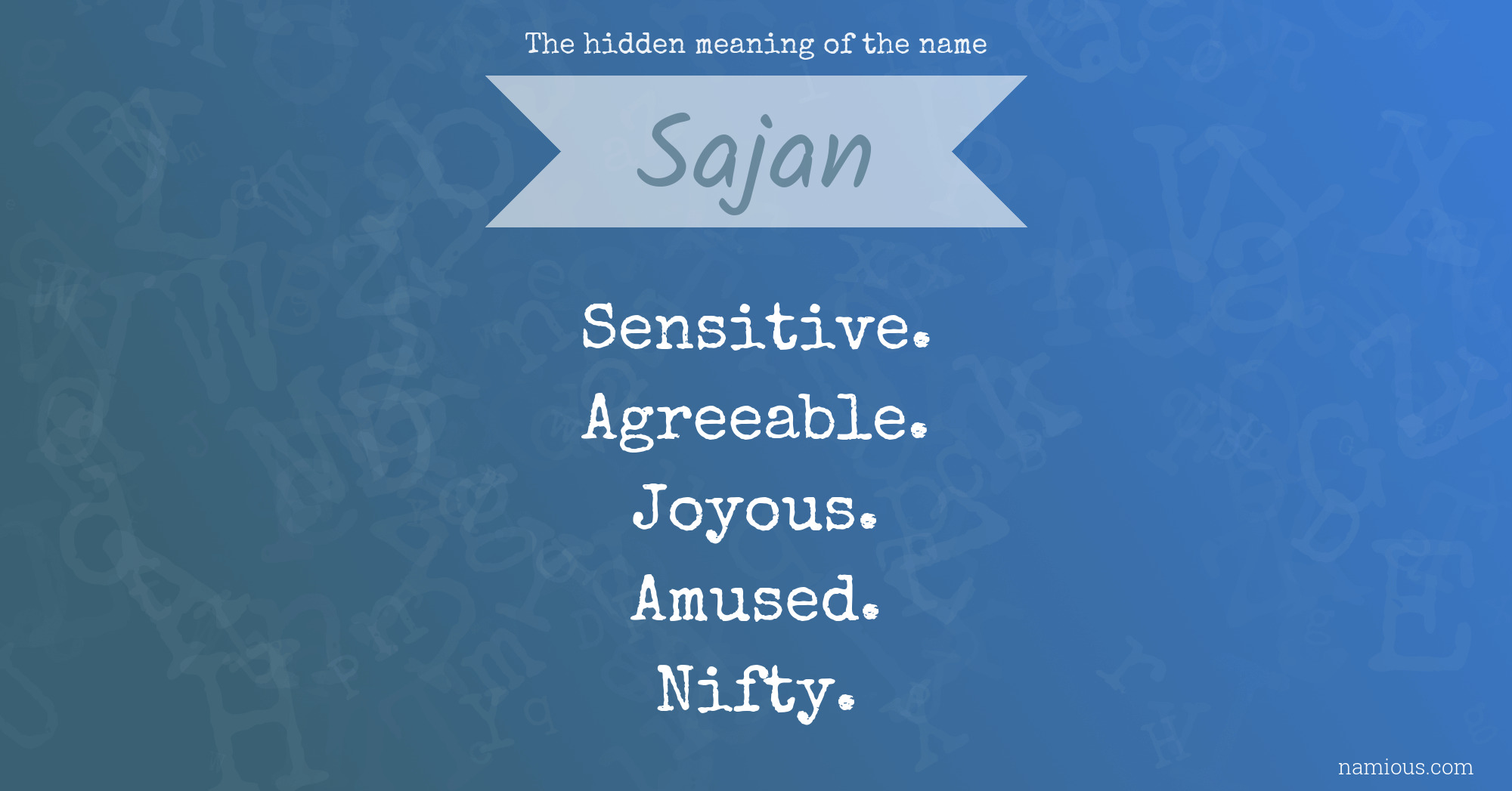 sajan meaning