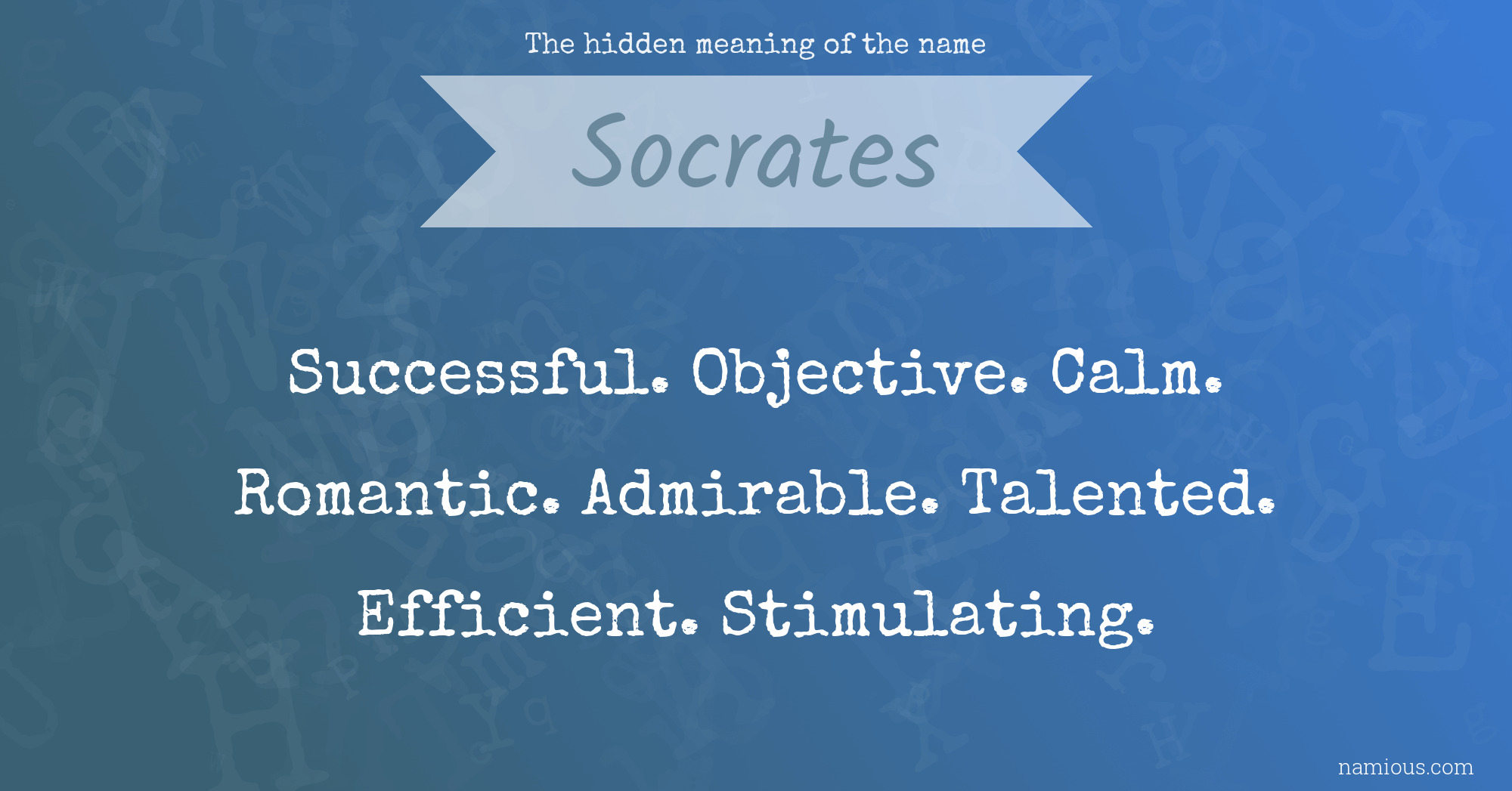 The hidden meaning of the name Socrates | Namious